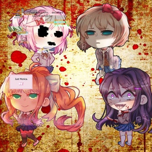 Doki Doki Literature Stickers Set 2