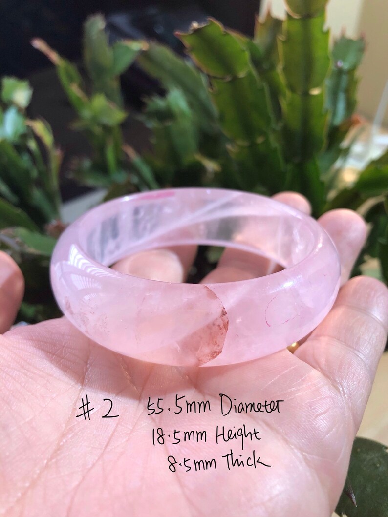 53mm to 60mm Red Multi-inclusions Crystal Bangle