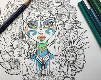 Daughter of Aya coloring page