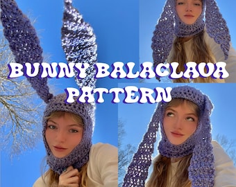 Easy Balaclava Crochet PATTERN Digital Download | Beginner Friendly | Add Bunny Ears for a Bunny Balaclava with long ears