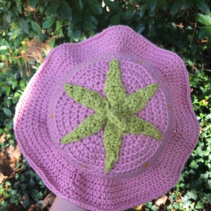 Crochet Strawberry Bucket Hat PATTERN Digital Download image 6