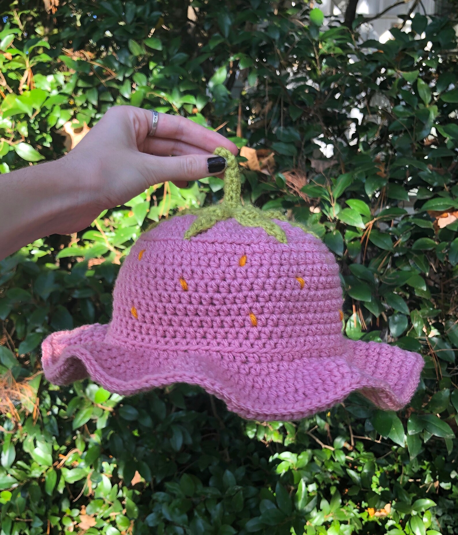 Crochet Strawberry Bucket Hat PATTERN Digital Download Etsy