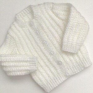 One Row Wonder Baby Cardigan knitting pattern