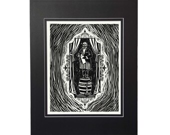 Impresión Giclee de la mansión encantada - Retrato de estiramiento Hombre dinamita