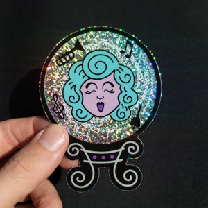 Holographic Madame Leota Vinyl Sticker - Disney Haunted Mansion