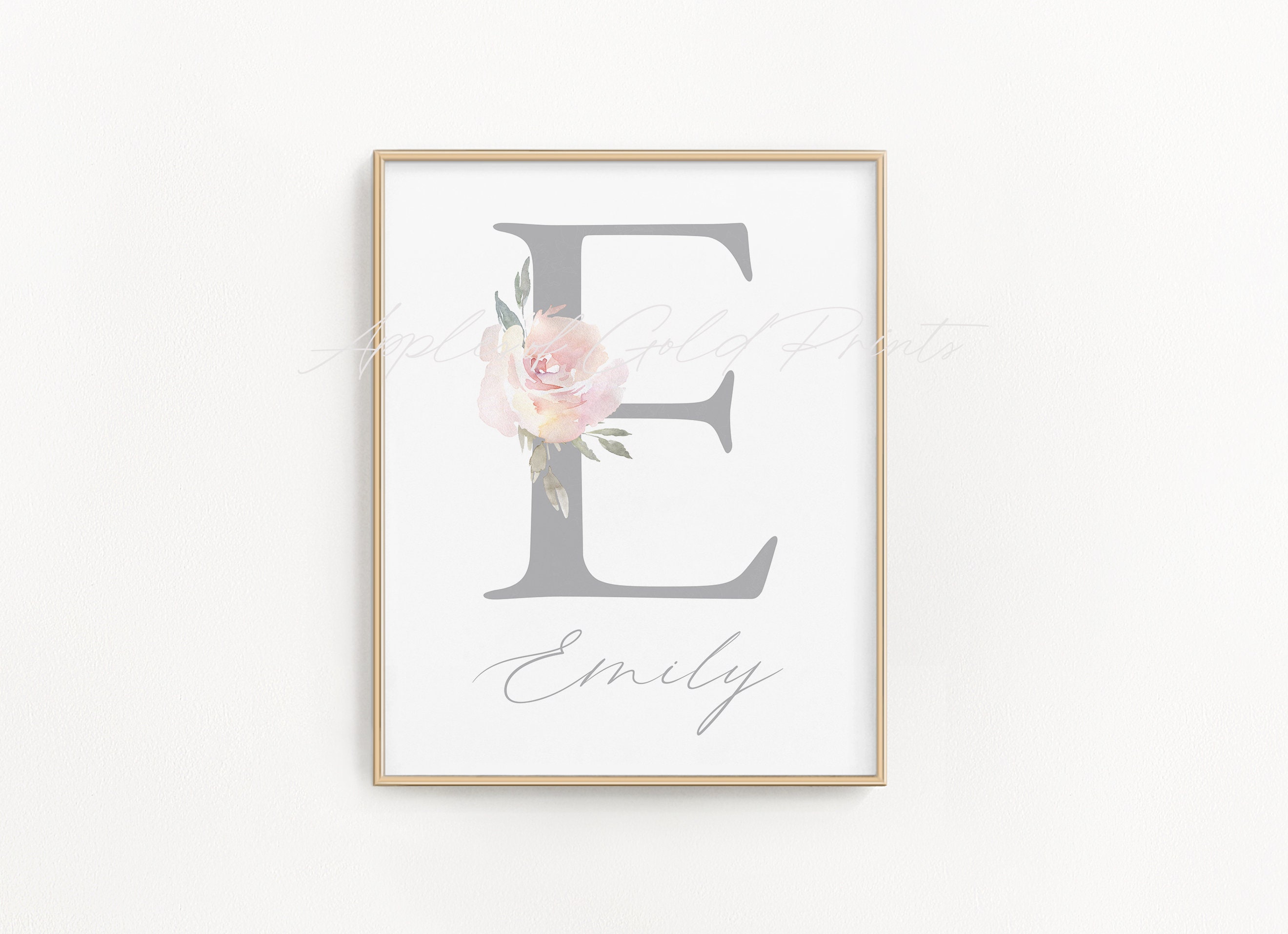 Flowers Blush Pink Wall Art Pictures For Girls Room Decoration Personalized  Poster Baby Name Custom Canvas Painting Nursery Prints Pink 211222 From  Mu007, $2.34