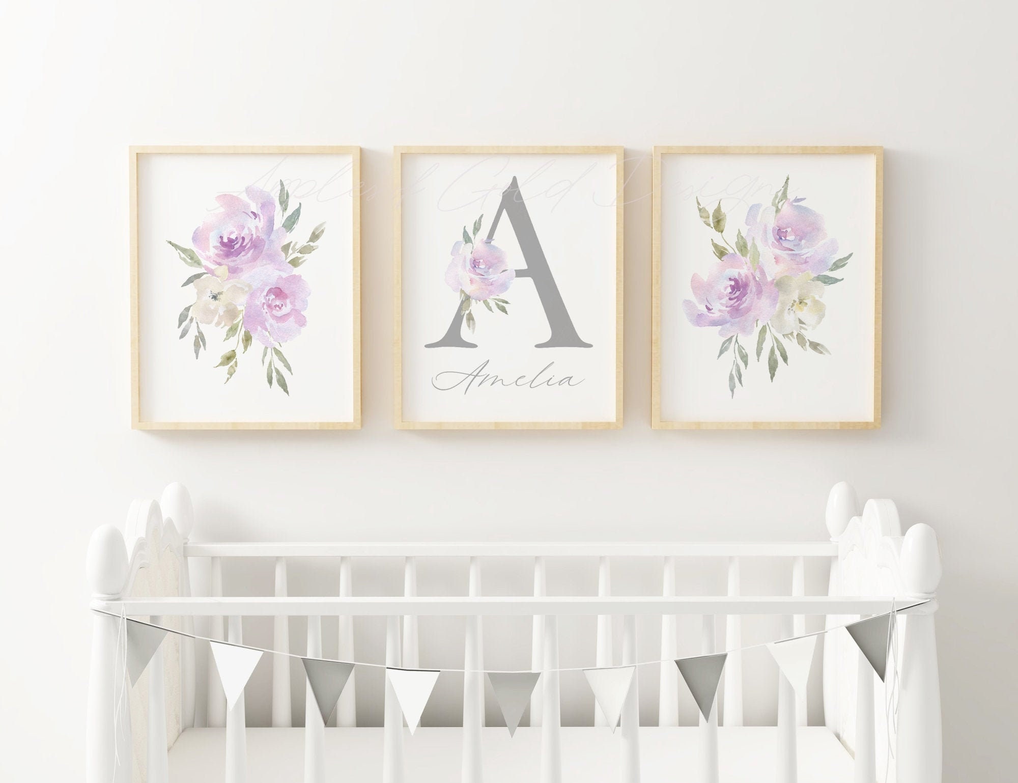 Mauve Daisy Nursery Wall Art, You Are so Loved Print Set of 3, Minimalist  Dusty Pink Wildflower Decor, Boho Floral Scandi Kids PRINTABLE 