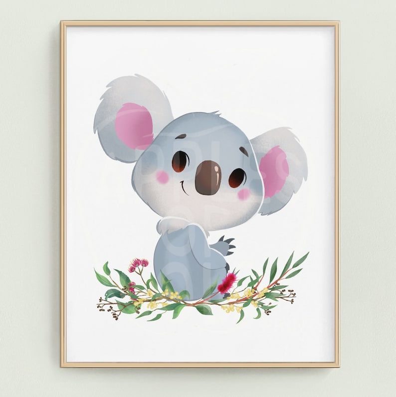 Australian Animals Nursery Art Native Animals Prints Etsy Australia