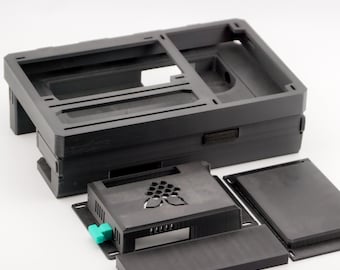 Raspberry Pi 5 Cyberdeck Frame: Dual Screen Pi_Book w/Battery Bay