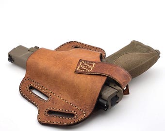 Custom Handmade Leather Pistol Weapon Holster