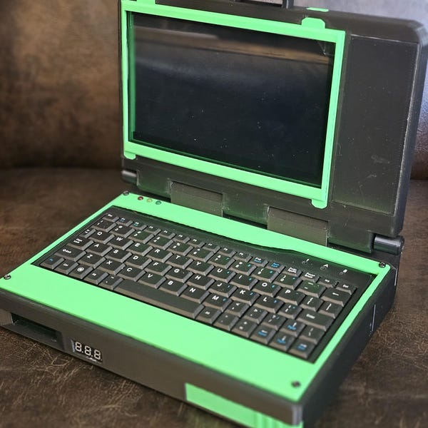 Raspberry Pi 5 Cyberdeck Kit: Pi Station Frame, Fits a 7" DSI Screen