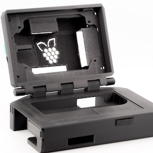 Portátil portátil Cyberdeck Pi_Book, pantalla DSI de 7" para Raspberry Pi, carcasa con marco, regalo tecnológico personalizado, Cyber compacto fuera de la red.