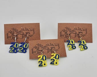 2026 multi-color Earrings, Handmade, 3d printed Drop, Dangle Earrings