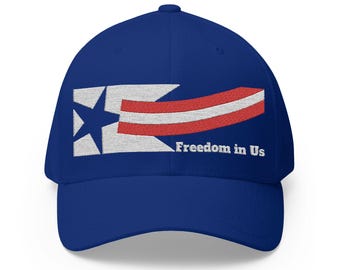 Freedominus Closed-Back Structured Cap (Blue)