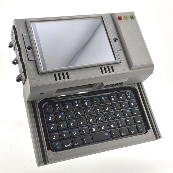 Raspberry Pi 5 Cyberdeck Frame: Our new Com-Pi, Fits a 3.5" Screen, compact and portable
