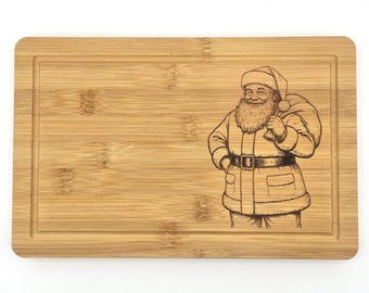 Holiday Santa Serving Board, Cutting Board, Gift