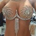 Sexy Bikini Rhinestone Fringe Bra Accessories-Crystal Breast Chain Shining Rhinestone Bra Breast Chain 