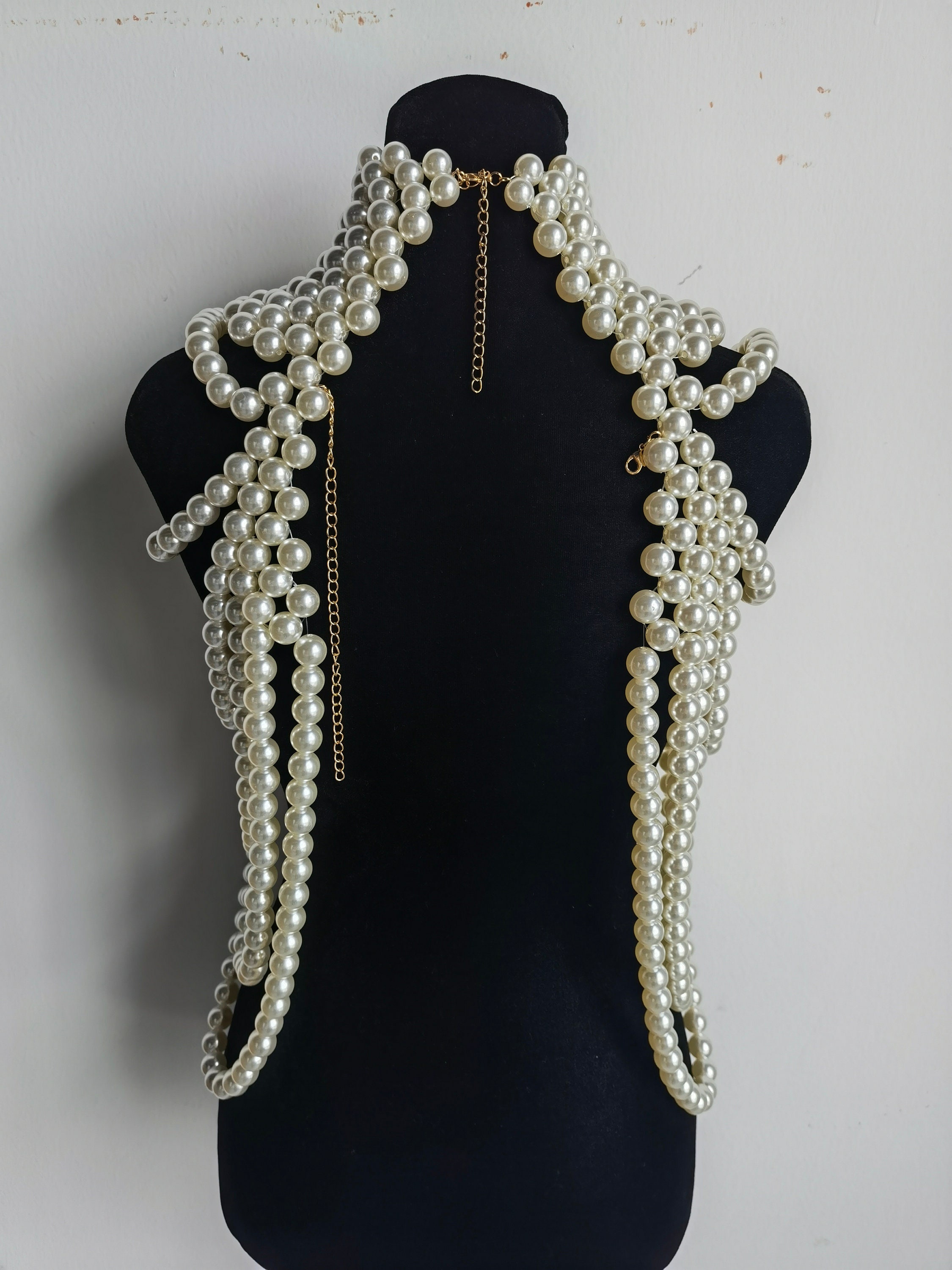 Big Body Jewelry Women, Pearls Body Chains Jewelry