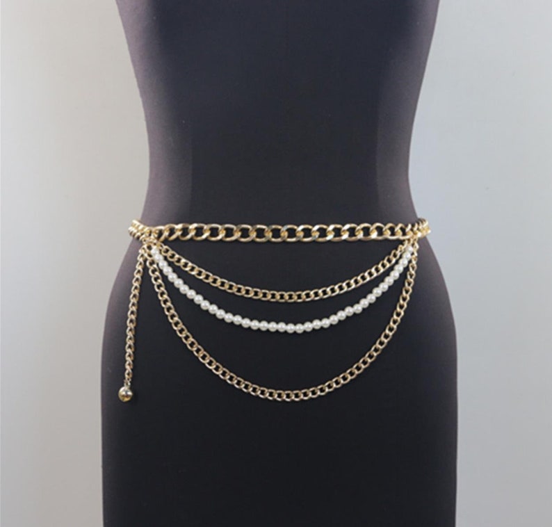 Women's Body Chain Jewelry Waist Chain Pearl Waist Chain - Etsy