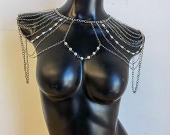 Body Chain, chaîne d’épaule perle