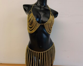 festival Body Jewelry，Party Dress，Bra Chain，Ray Outfit