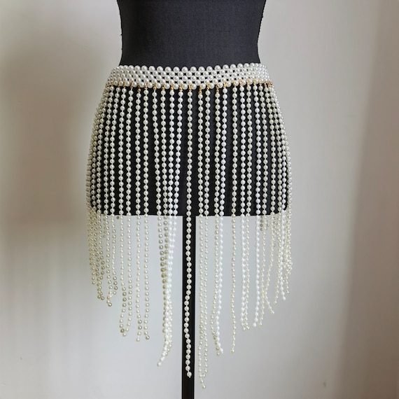 Pearl Skirt / Waist Chain Belly Chain Party Skirt Holiday Jewelry Body  Chain Jewelry Sexy Dancer Wear 