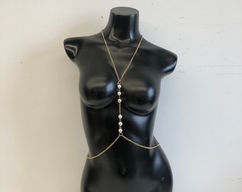 Body chain, waist chain, body jewelry,