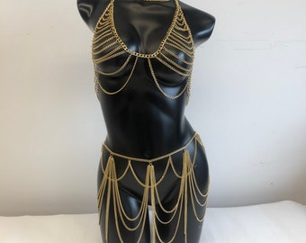 festival Body Jewelry，Party Dress，Bra Chain，Ray Outfit