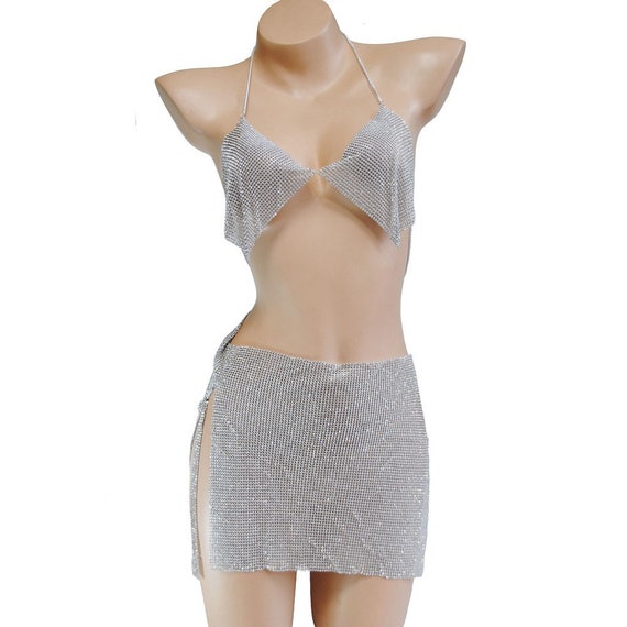 Bling rhinestone skirt cheap