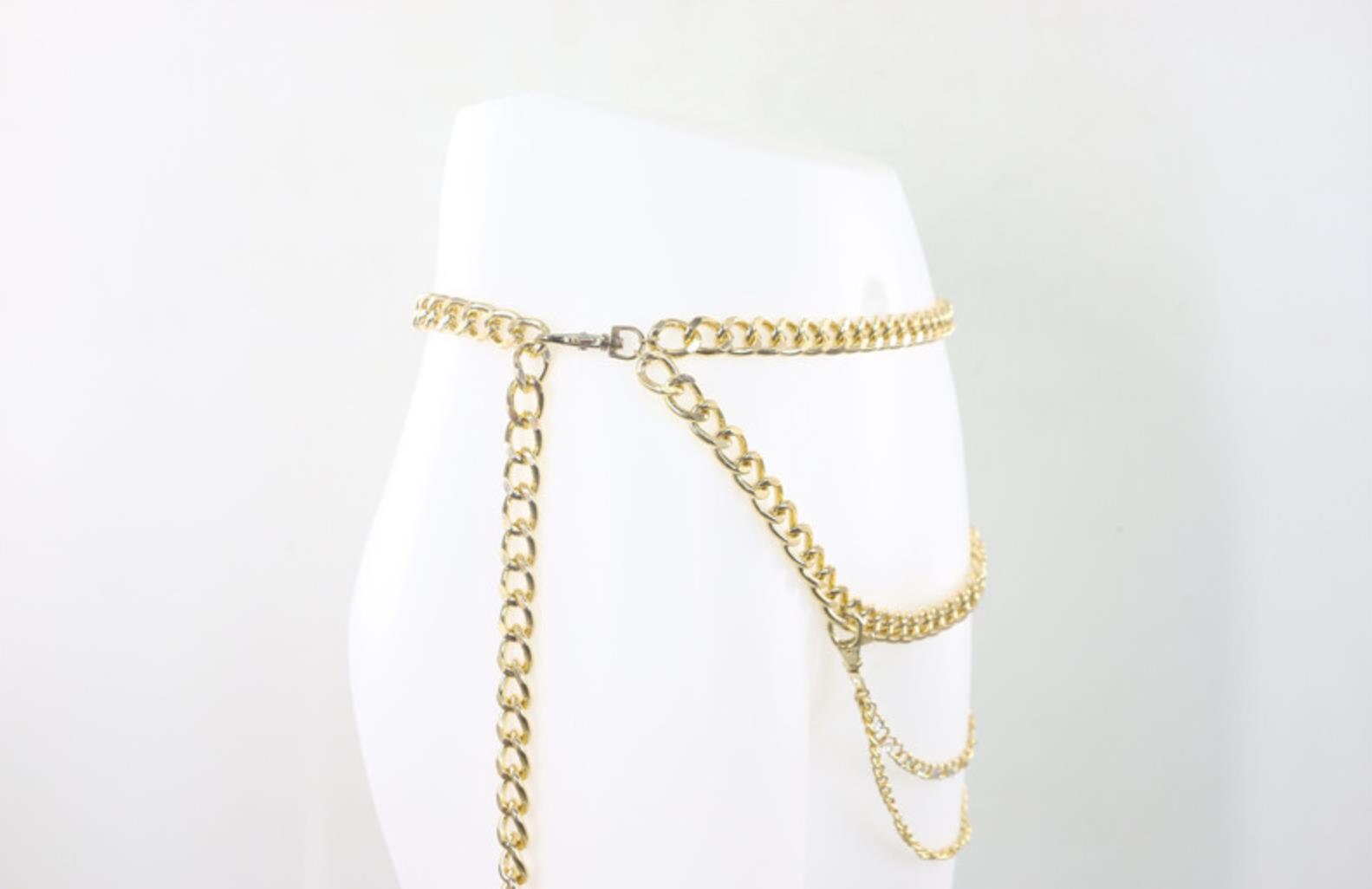 Ladies Body Chain Jewelry Waist Chain Crystal Waist Chain | Etsy