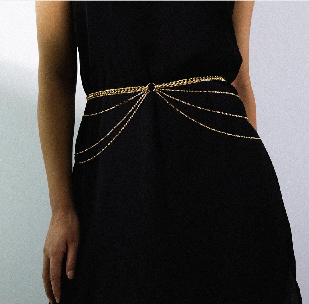 Simple Body Chain Waist Chain, Retro Waist Chain, Chain Strap, Body ...