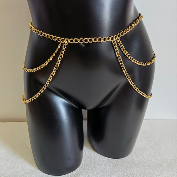 Gold and Silver Waist Chain-belly Chain, Full Body Jewelry, Beach, Hippie,  Gypsy, Bohemia-chain Belt -  Canada