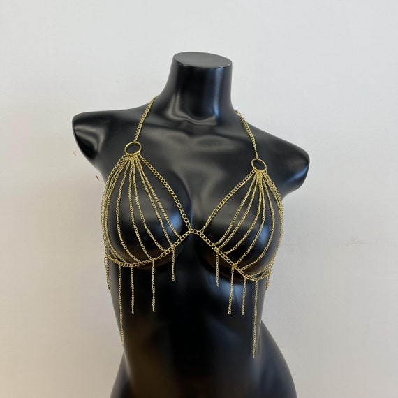 Women Sexy Rhinestone Bra Panties Sets Statement Crystal Bikini Underwear  Thong Body Chain Jewelry Top Bra Brief Sequin Crop Top for Nightclub Party( Bra and Thong Set) : : Clothing & Accessories