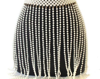 New Handmade Pearl Stitching Fringed Sexy Skirt, Festive Chain Skirt, Sexy  Carnival, Bikini Chain Skirt, Carnival Skirt -  Canada