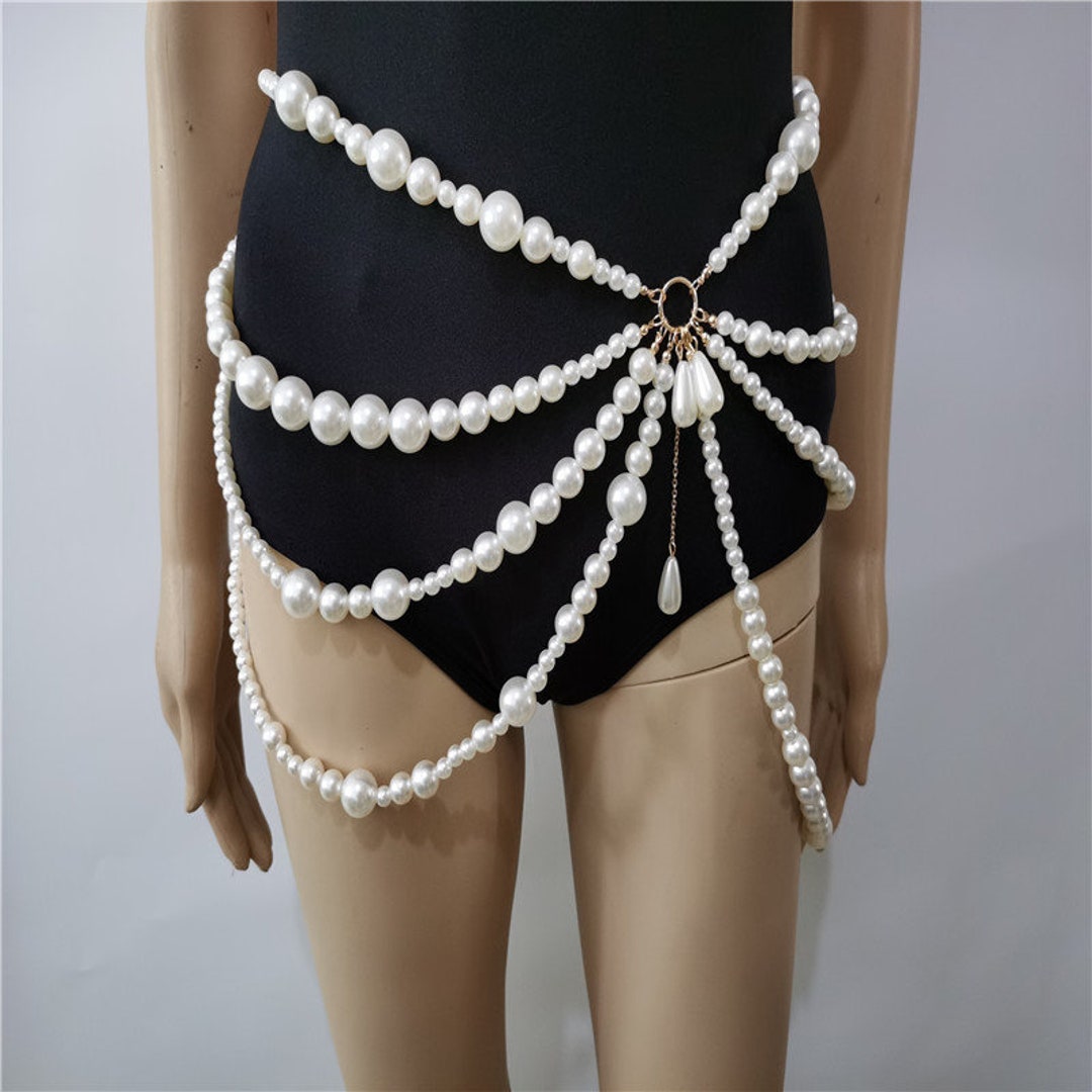 Shop Pearl Waist Chain, Buy Pearl Belly Chain Online