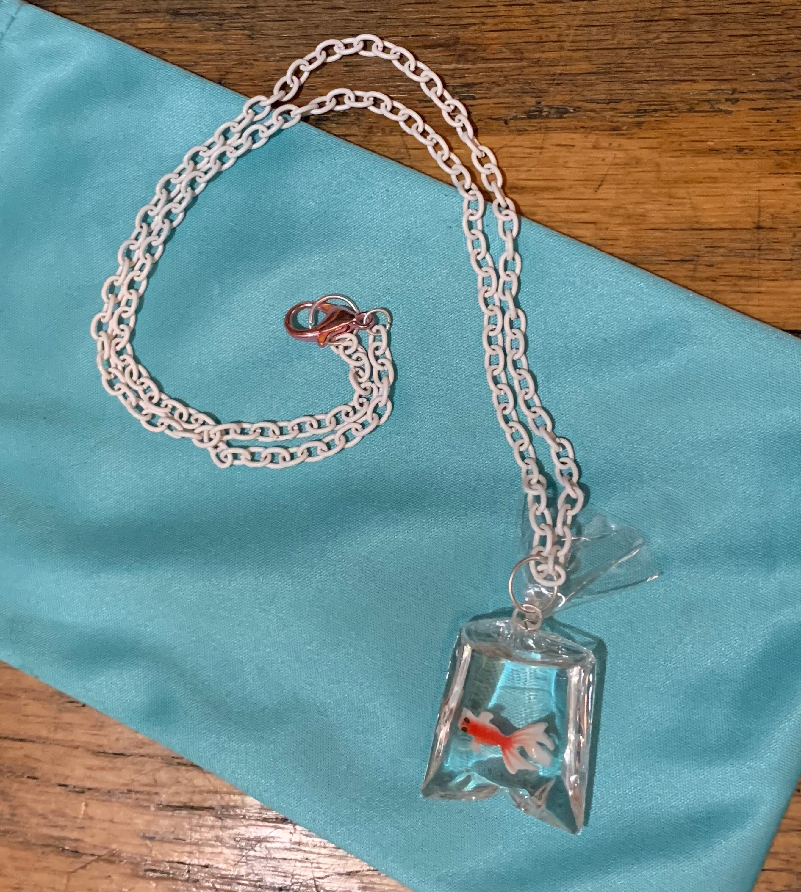 Goldfish in a Bag Necklace...i WANT IT Etsy