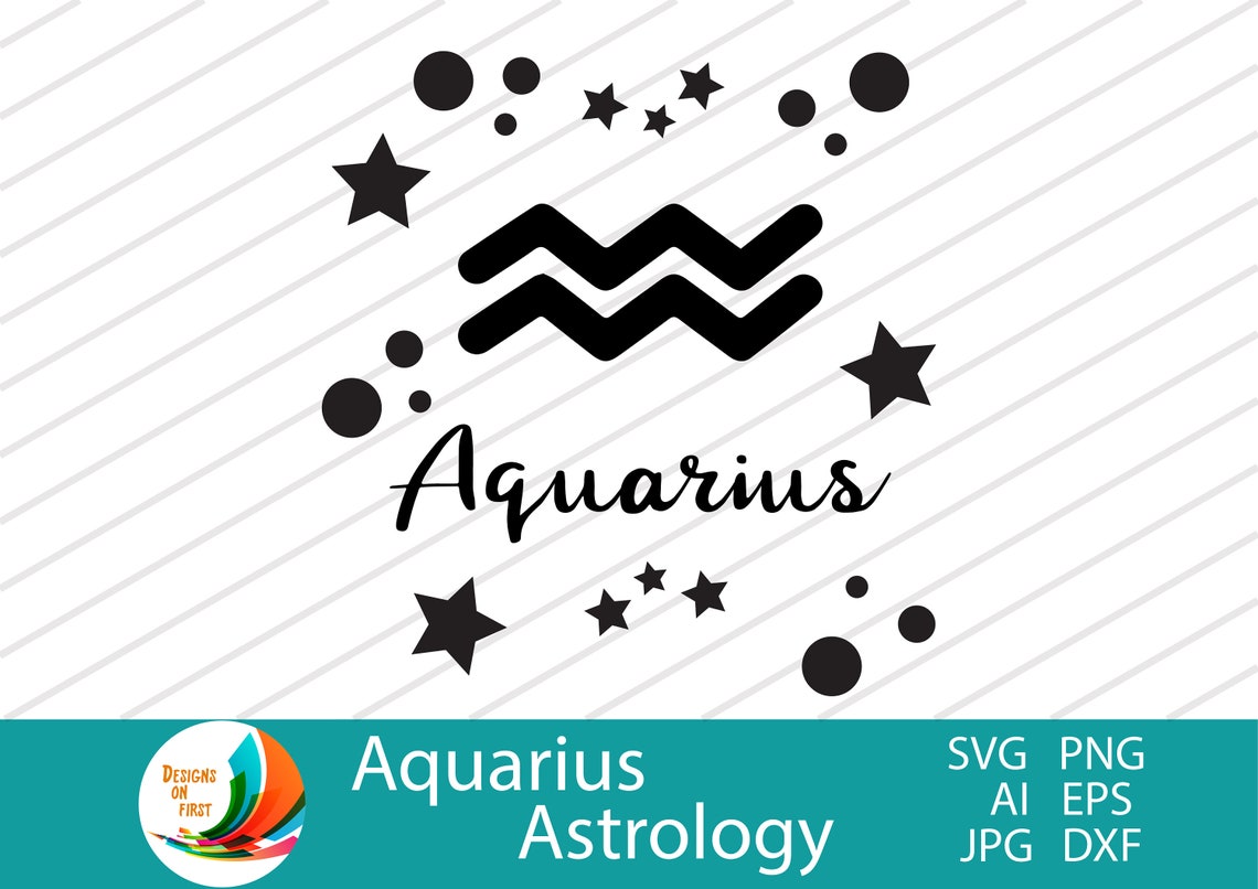 Aquarius Star Sign SVG Astrology Zodiac SVG Zodiac Signs - Etsy
