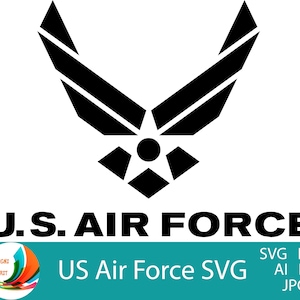 US Air Force Svg | Silhouette and Cricut Svg | Military T-Shirt Clipart | US Air Force Mug Svg |US Air Force Silhouette Svg |Cricut cut file