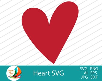 Heart Svg |Valentine Gift for Her Svg | Happy Valentine Svg | Cricut Cut Files | Valentine Heart Svg | Love Heart