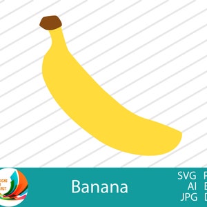 Banane SVG | Cricut SVG | Banane ClipArt | Banane Vektor | Banana Cricut-Datei