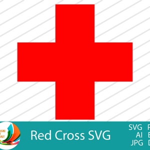 Rotes Kreuz-Svg |Medizinisches Rotes Kreuz-Svg | Medizinische Clip Art | Arzt Krankenschwester Rotes Kreuz | Cricut Cut Dateien | Silhouette Datei