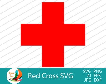 Red Cross Svg |Medical Red Cross Svg | Medical Clip Art | Doctor Nurse Red Cross | Cricut Cut Files | Silhouette file