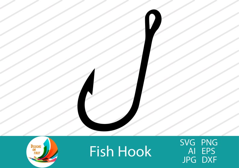 Download Cricut Cut Files Fishing Clip Art Fishing Hook Svg Fish Hook Svg Fishing Hook Vector Clip Art Art Collectibles