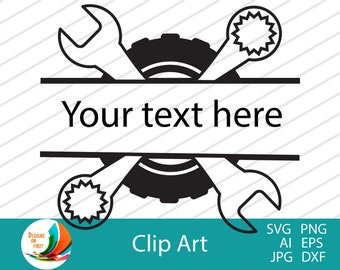 自動車修理 SVG | ツールボックス SVG | Cricut カット ファイル | 自動車クリップ アート | ガレージ修理店 | タイヤ ショップ SVG