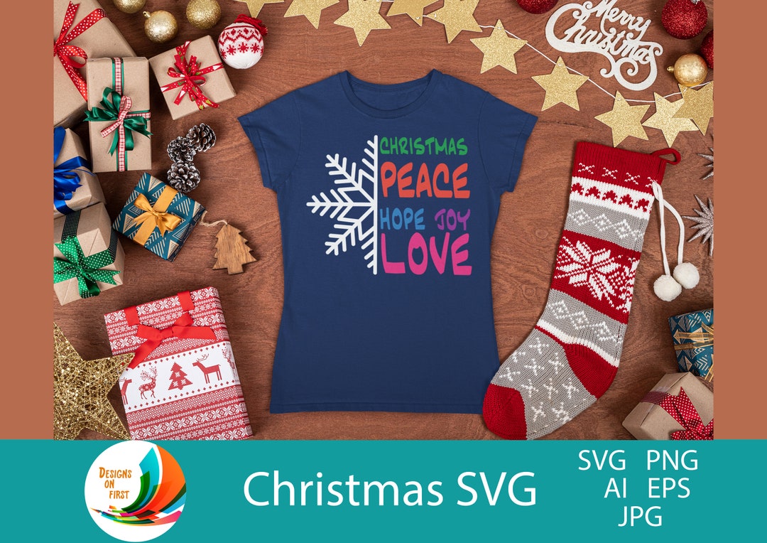 Christmas Shirt Svg | Silhouette and Cricut Svg | Christmas T-shirt ...