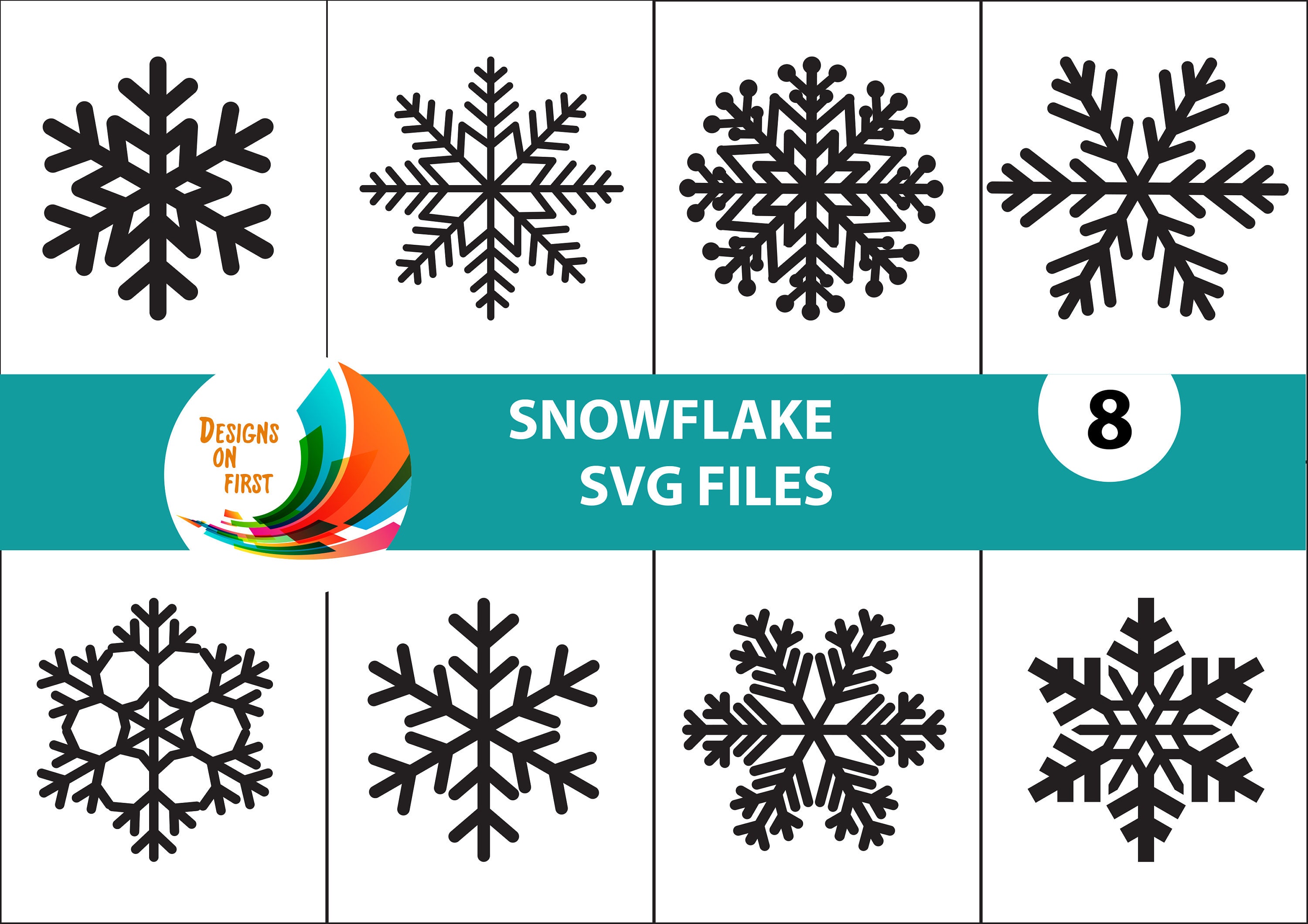Christmas Snowflake Svg | Silhouette and Cricut Svg | Snowflake Cut ...