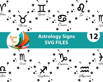 Astrology Zodiac SVG Bundle / Zodiac Signs SVG / Cut Files SVG / Cricut Cut Files svg / Astrology Signs svg / Zodiac svg
