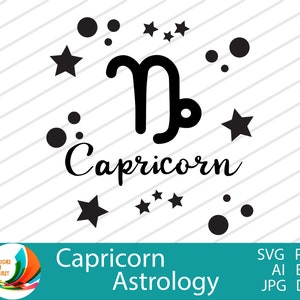 Steenbok ster teken SVG | Astrologie Zodiac SVG | Dierenriemtekens SVG | Cricut Cut Files svg | Astrologie Tekens svg | Dierenriem svg