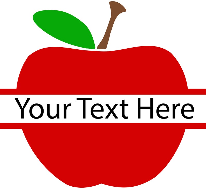 Download Cricut Svg Apple Monogram Apple Clip Art Apple Svg Apple For Teacher Apple Split Name Frame Svg Clip Art Art Collectibles