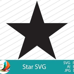 Star Svg | Star Clip Art | Cricut Cut Files | Star Vector | Silhouette file |